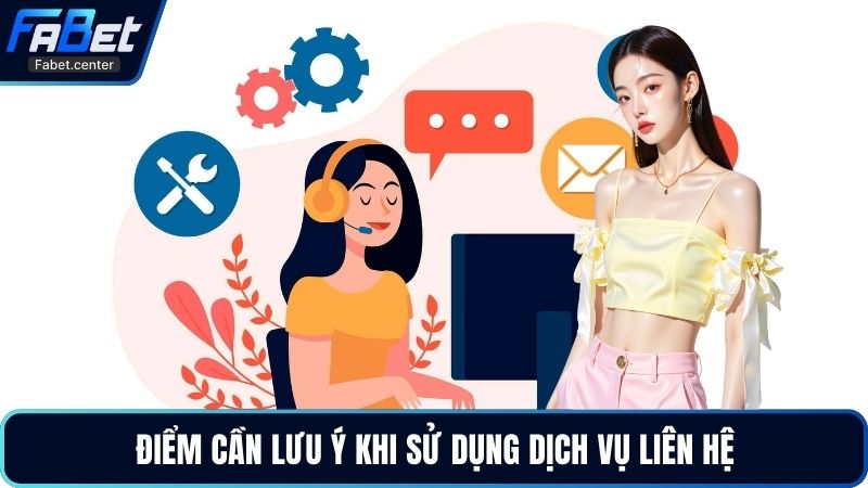 Điểm cần lưu ý khi sử dụng dịch vụ liên hệ